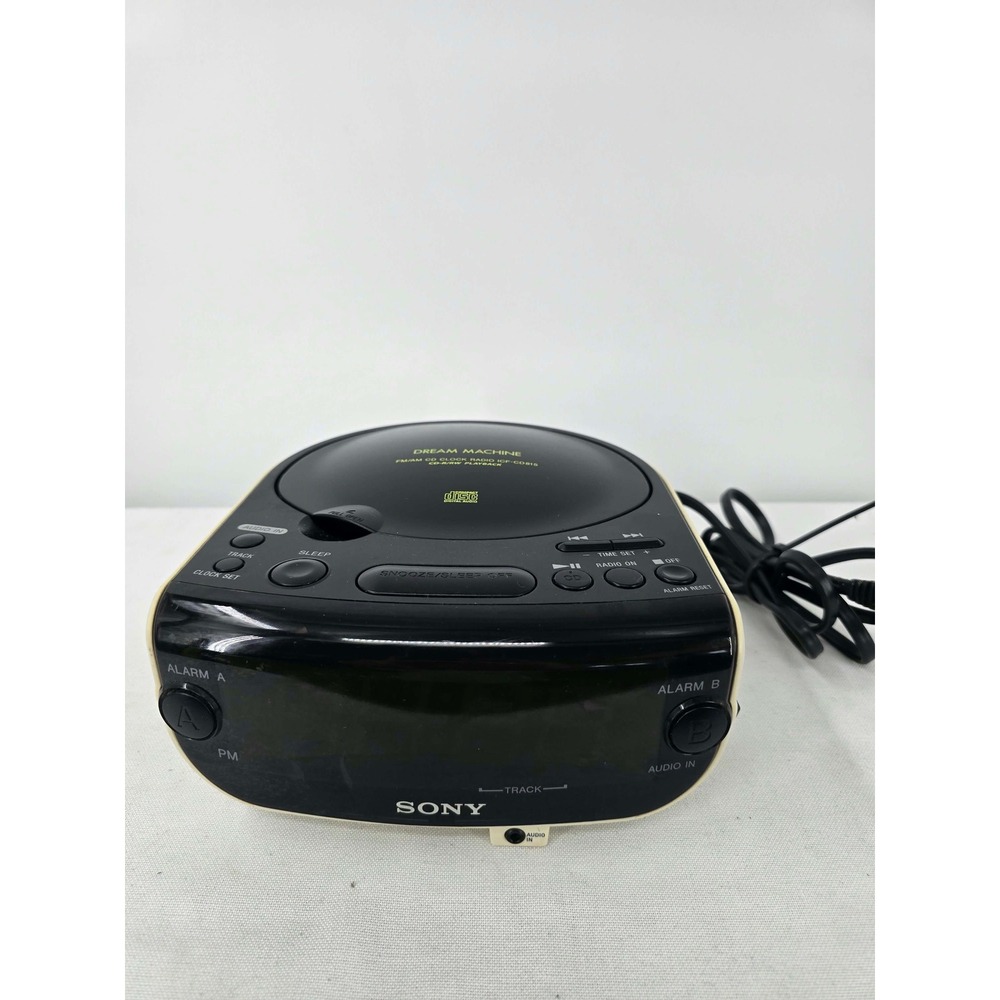 Sony Dream Machine ICF-CD815 CD AM FM Dual Alarm Clock Radio  Y2K